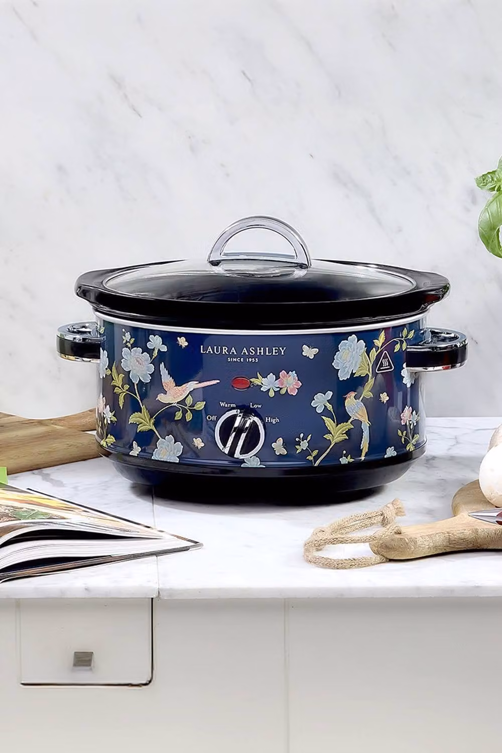 Laura Ashley Elveden Slow Cooker, 3.5 l, Blue and Multicolour – 7