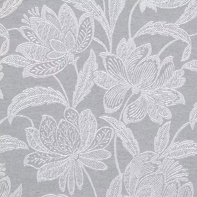 Ante Decor Zante Floral Fabric Charcoal Grey