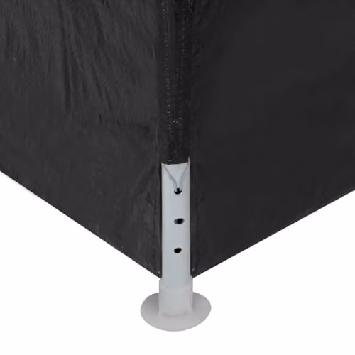 vidaXL Party Tent with Windows in Anthracite and Black, W: 6 m, D: 3 m, H: 2.55 m – 3