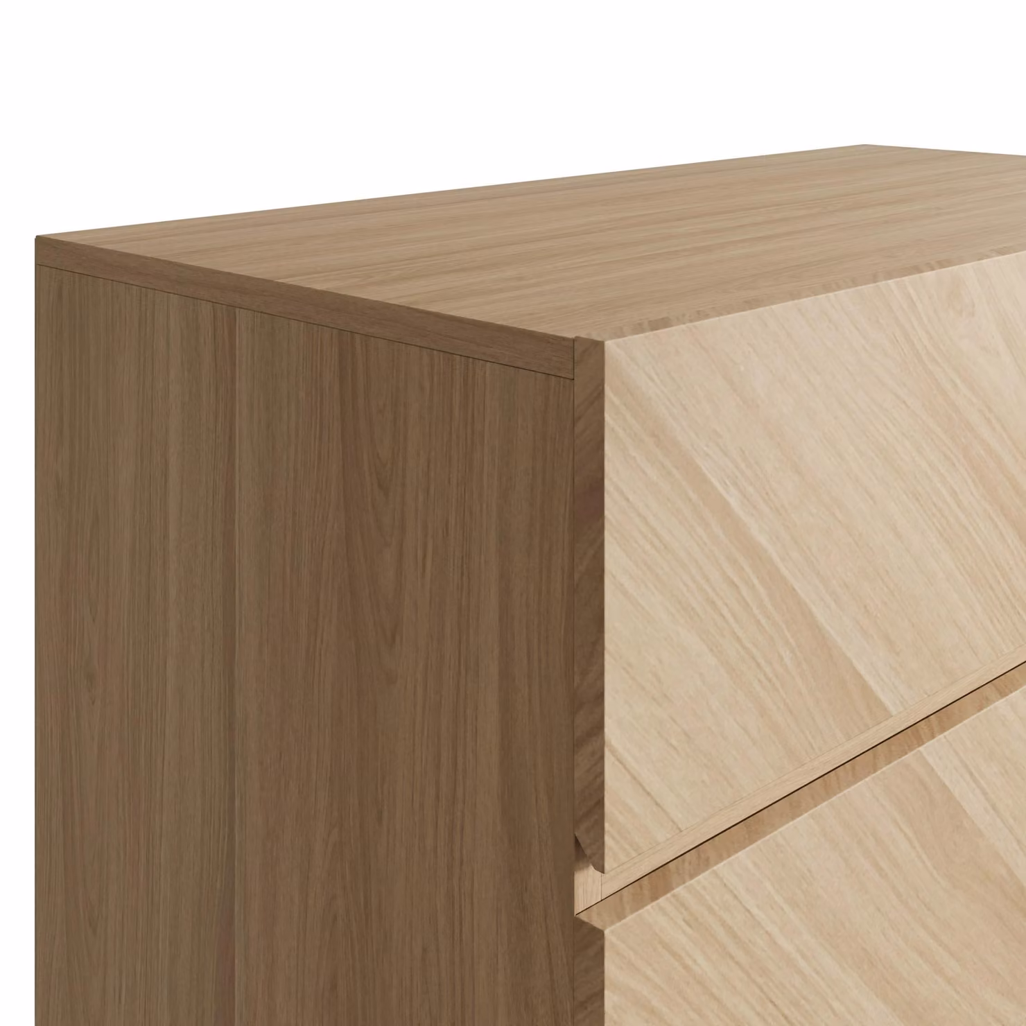 GFW Catania 4 Drawer Chest in Brown Oak – 3