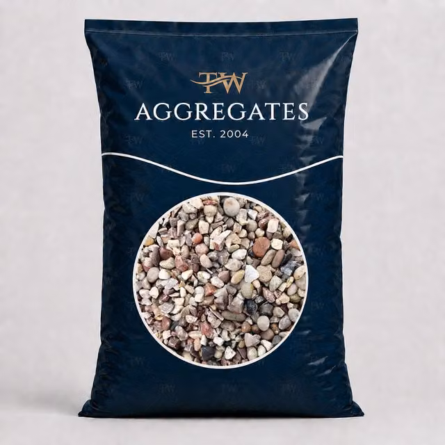 TurfWorld 10mm Decorative Pink Pea Gravel, 25kg Bag