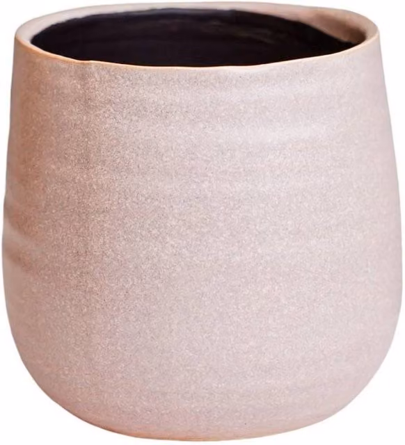 Lemon Pavilion Furniture and Decor Celeste Dusky Ceramic Planter, Pink, W: 26 cm, D: 26 cm, H: 21 cm – 1