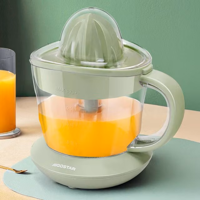 Aigostar Green Citrus Press with 0.7 l Capacity