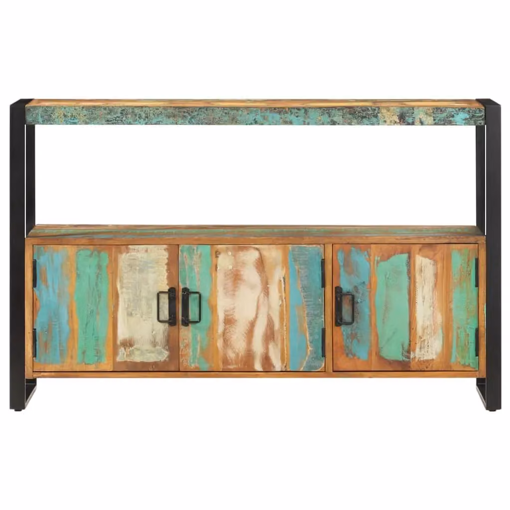 Berkfield Home Industrial Sideboard in Brown Solid Reclaimed Wood, W/D/H: 120 x 30 x 75 cm – 2
