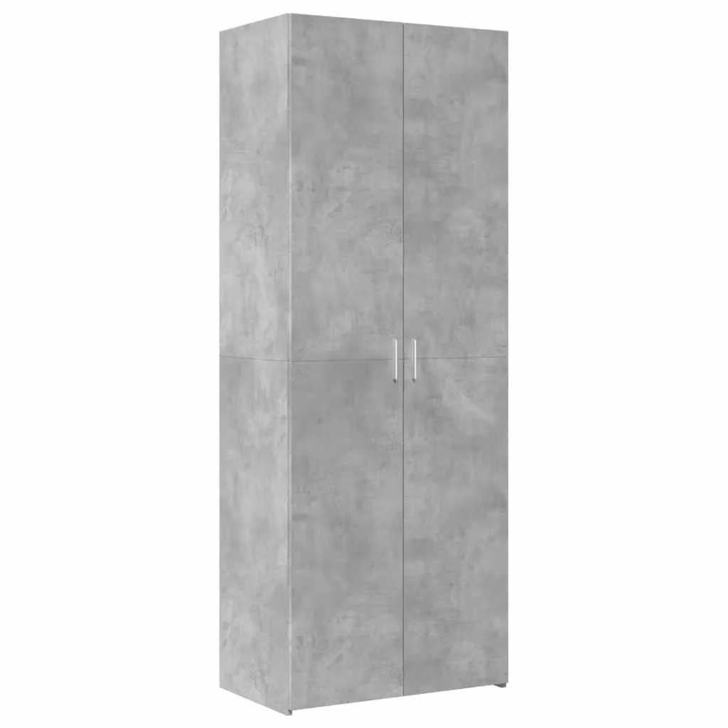 Berkfield Home Modern Highboard in Concrete Grey, W/D/H: 70 x 42.5 x 185 cm