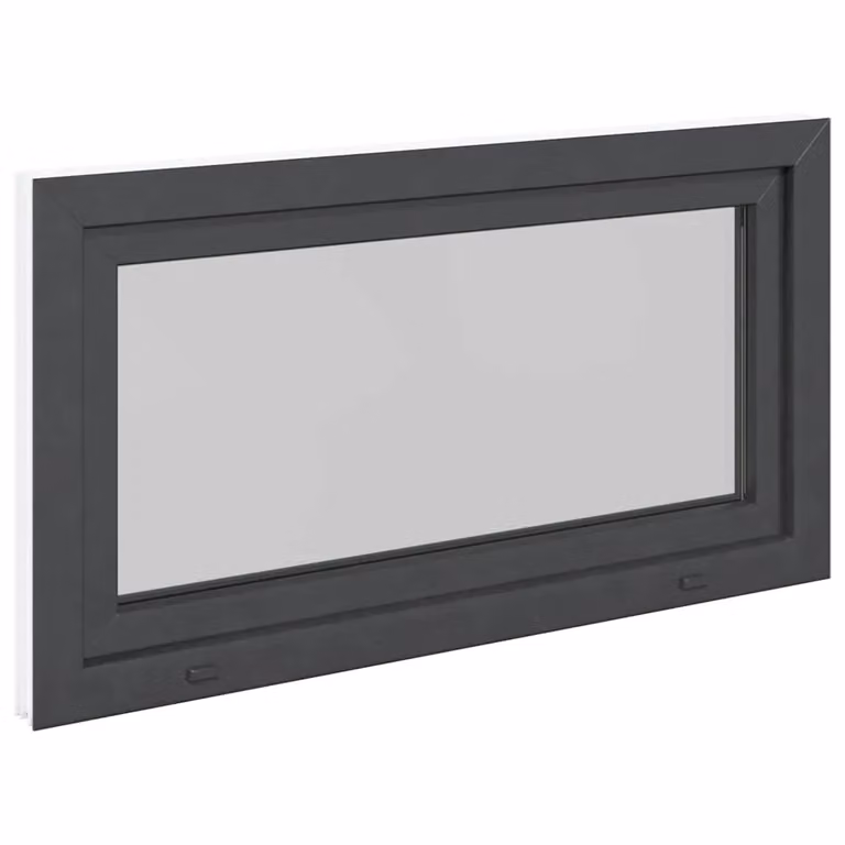 Berkfield Home RISOR Basement Tilt and Turn Window, Anthracite, W: 110 cm, H: 70 cm