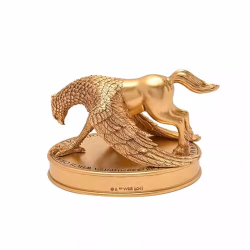 Widdop and Co Warner Bros Harry Potter Buckbeak Hippogriff Figurine, Gold, H 22.0 cm x W 15.0 cm x D 17.0 cm