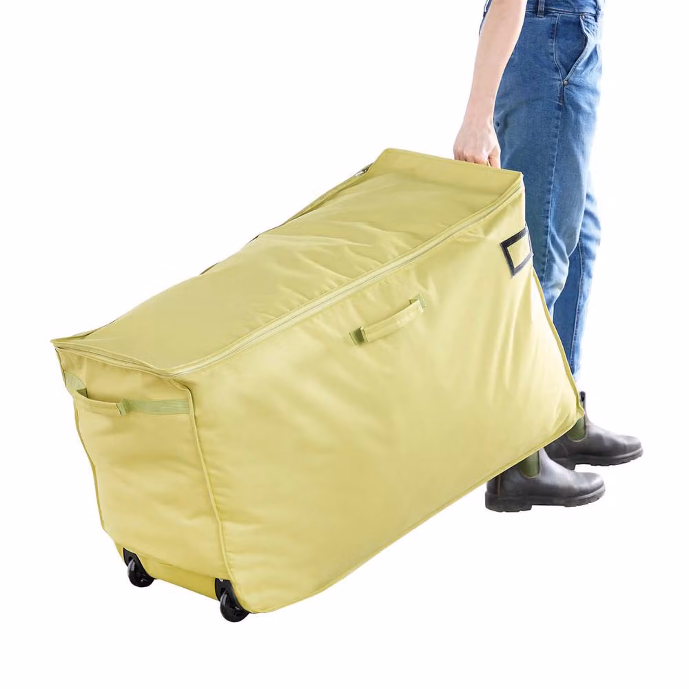 Victor Tools Extra Large Yellow Fabric Storage Bag with Wheels for Home and Garden – 2
