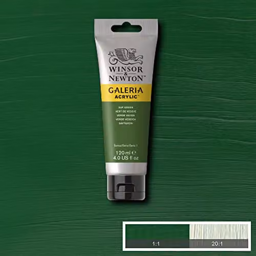 Winsor & Newton Galeria Acrylic Paint, Sap Green, 120ml – 3