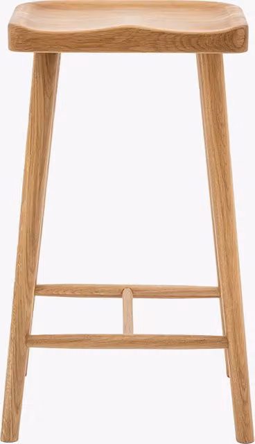 Perch & Parrow Giddy Up Bar Stool in Natural Wood