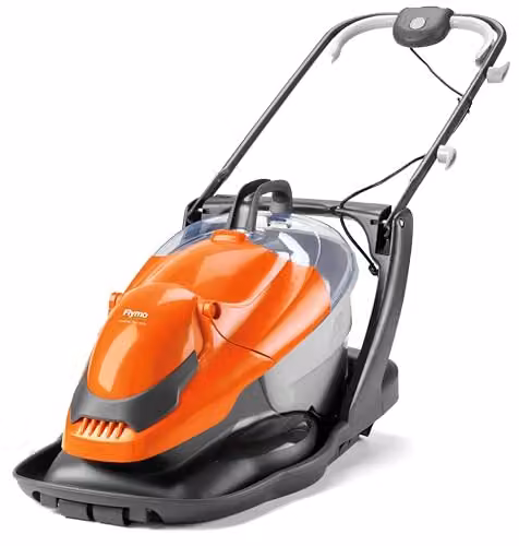 Flymo EasiGlide Plus 360V Hover Lawnmower in Orange and Grey with Collection Bag