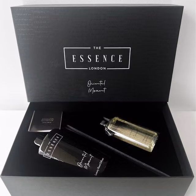 The Essence London Oriental Moment Reed Diffuser Set, 750ml, Black