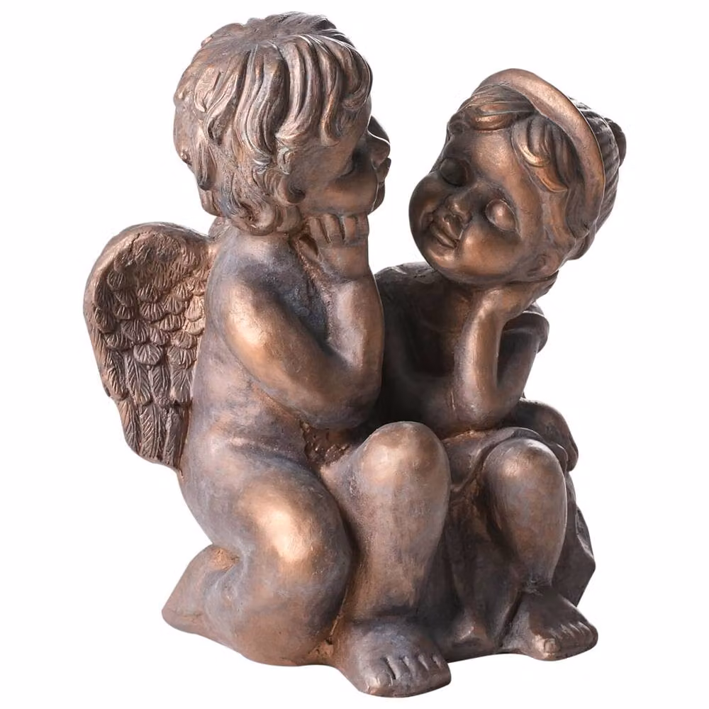 Wyld and Coco Brown Distressed Ceramic Child Figurine, Height: 32 cm – 3