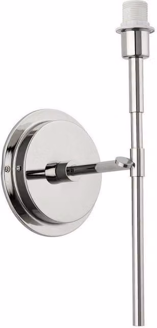 Netlighting Rennes Modern Wall Lamp Fitting Only in Grey with Bright Nickel Plate – 1