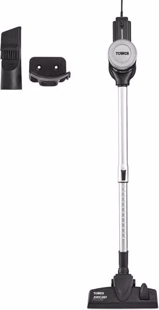 XEC20 Plus Corded 3-in-1 Bagless Tower Vacuum Cleaner with HEPA H13 Filter, Black