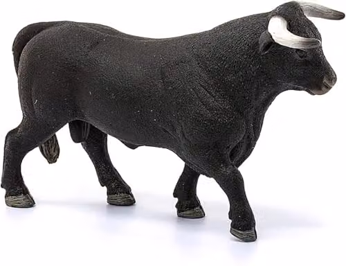Schleich Farm World Black Bull Toy Figurine – 6