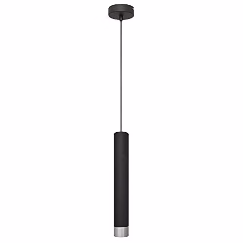 Netlighting Helam Tuba Slim Pendant Ceiling Light in Black and Chrome – 1