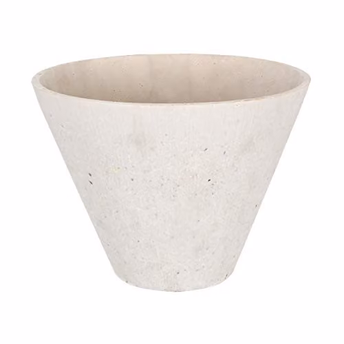 Premier Housewares Classic Square Glass Tabletop Vase, White and Transparent, H 27 cm x W 27 cm x D 27 cm – 2