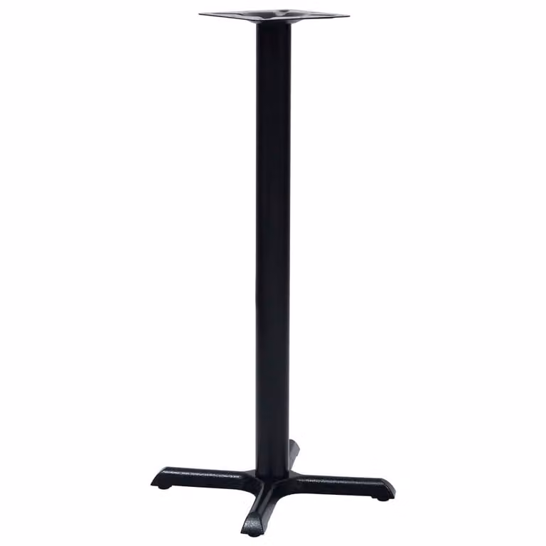 Berkfield Home Bistro Table Leg in Black Cast Iron, W/D/H: 56 x 56 x 107 cm