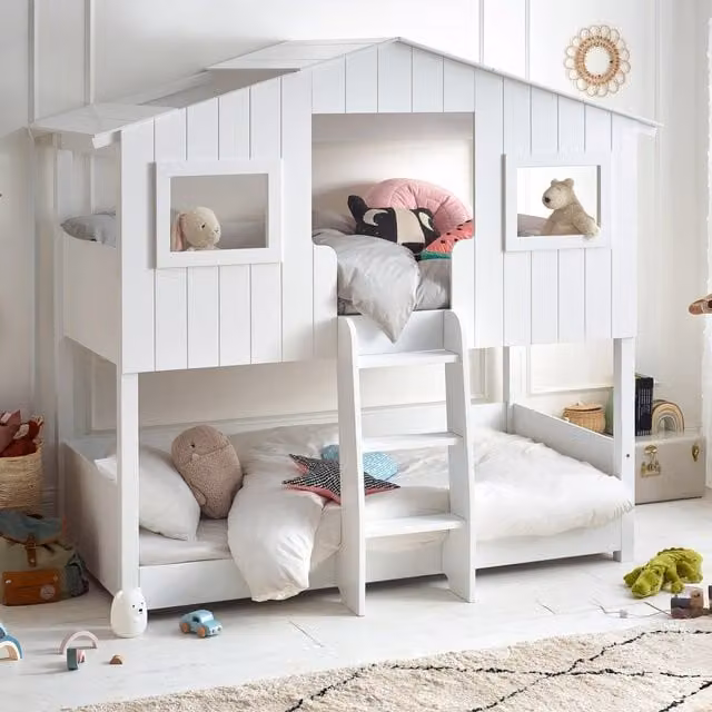 Julian Bowen Willow Treehouse Bunk Bed for Children in White
