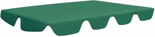 Berkfield Home Replacement PVC-Coated Garden Swing Canopy, Green, W: 150 cm, D: 105 cm, H: 70 cm – 1