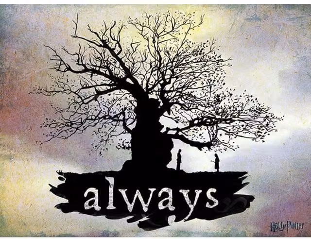 Harry Potter Always Multicolour Typography Canvas Print – 1