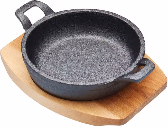Artesa Cast Iron Mini Gratin Dish, Grey, W: 16.5 cm, D: 12.5 cm, H: 2 cm – 6
