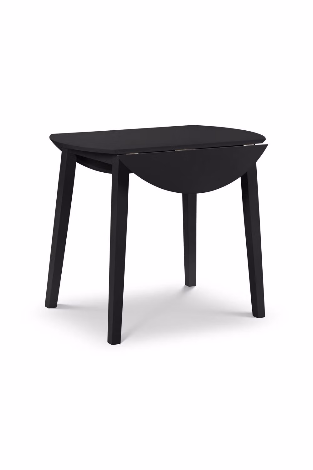 Julian Bowen Coast Round Drop Leaf Dining Table in Black – 2