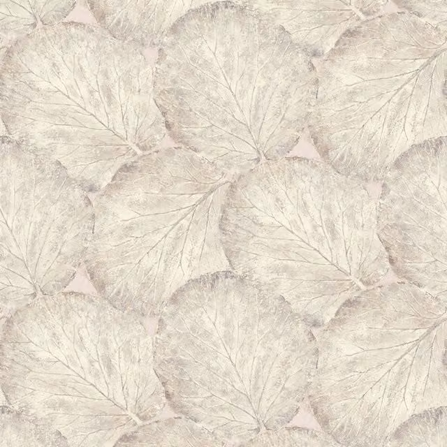 I Love Wallpaper Beech Leaf Botanical Floral Wallpaper in Blush Pink