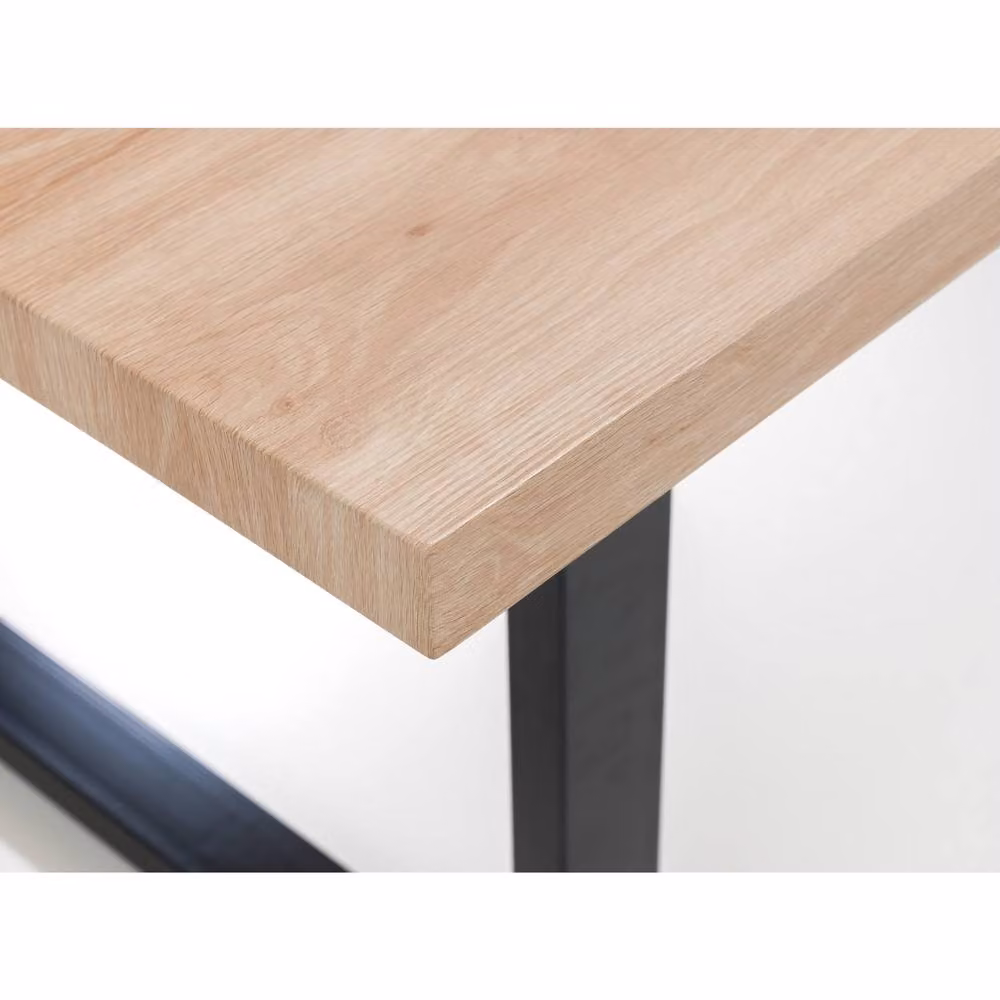 Cheshire Bexford Industrial Rectangular Dining Table in Black and Multicolour, W: 180 cm, D: 100 cm, H: 76 cm – 3
