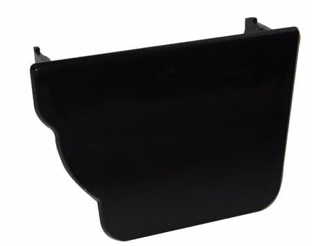 FloPlast Ogee Internal Stopend Right Hand, Black