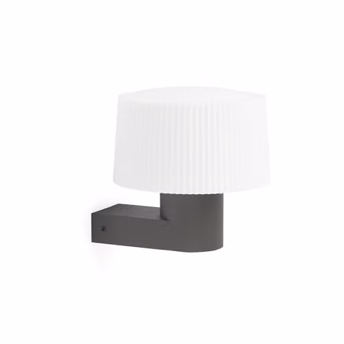Netlighting Muffin Modern Outdoor Wall Lamp, Grey, IP44, 1x E27 – 1
