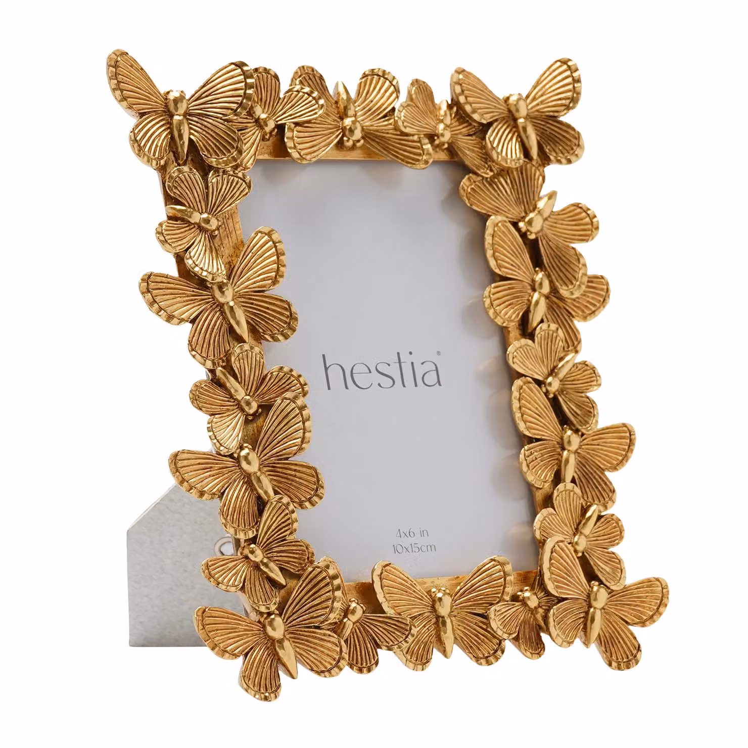 Hestia Art Nouveau Rectangular Single Tabletop Photo Frame in Gold – 2