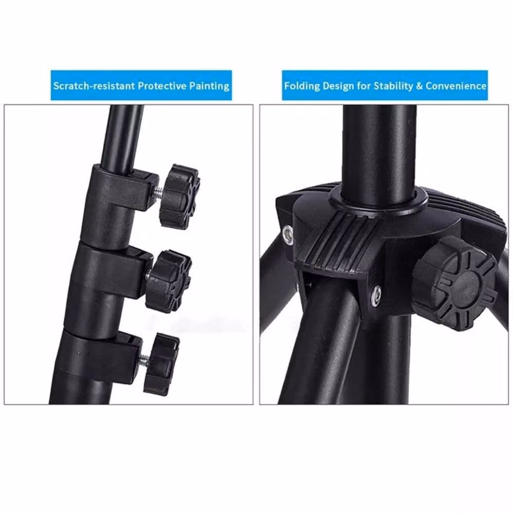 KORVIXA Heavy Duty Universal Floor Tablet Tripod Stand in Black – 4