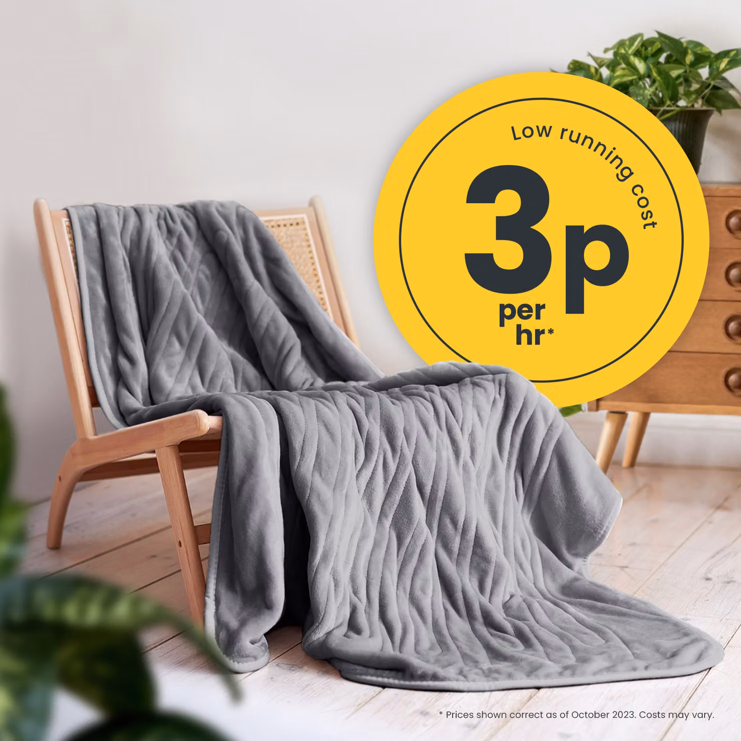 Cosi Home Grey Fleece Electric Heated Throw – 3