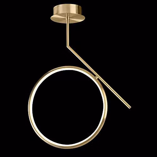 Netlighting Inspired Olimpia LED Ceiling Light, 25W, 3000K, 1875lm, IP20, Gold/Brass – 2