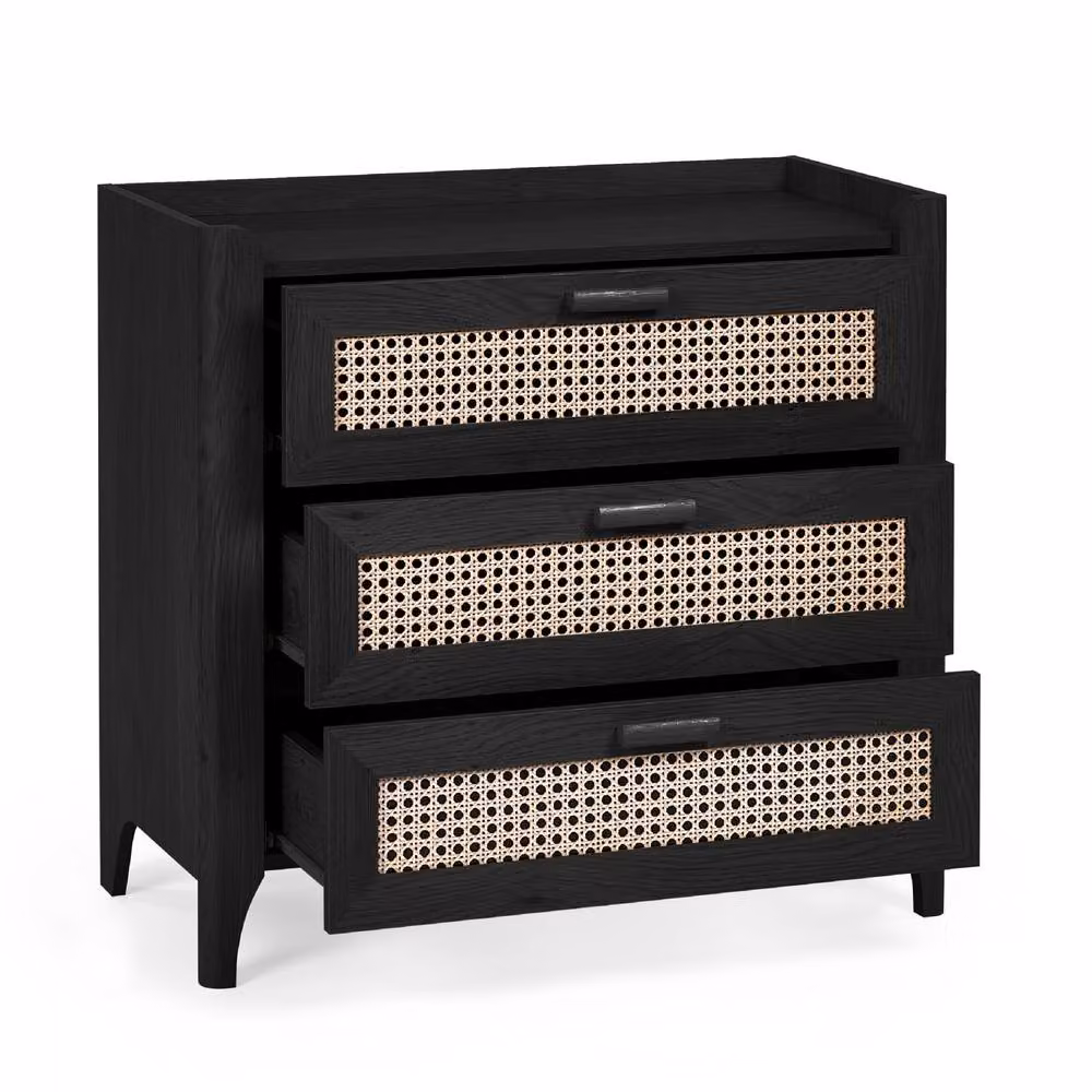 Cheshire Premium Pacifica 3 Drawer Chest in Black – 2