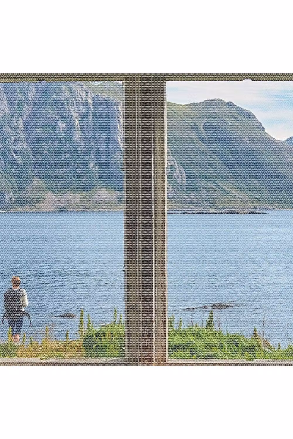 KDMD White Polyester Insect Window Screen Mesh Net with Velcro Fastener W/H: 150 x 134 cm – 2