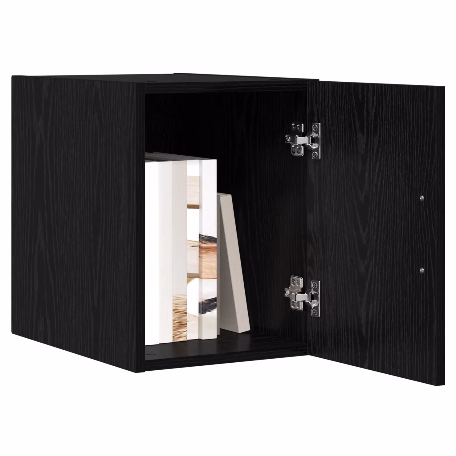 Berkfield Home Modern Wall Mounted Cabinet in Black Oak, W/D/H: 30 x 42.5 x 40 cm – 2