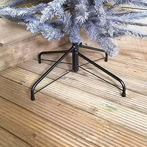 Samuel Alexander Grey Wrapped Pencil Pine Christmas Tree, Height: 244 cm – 6