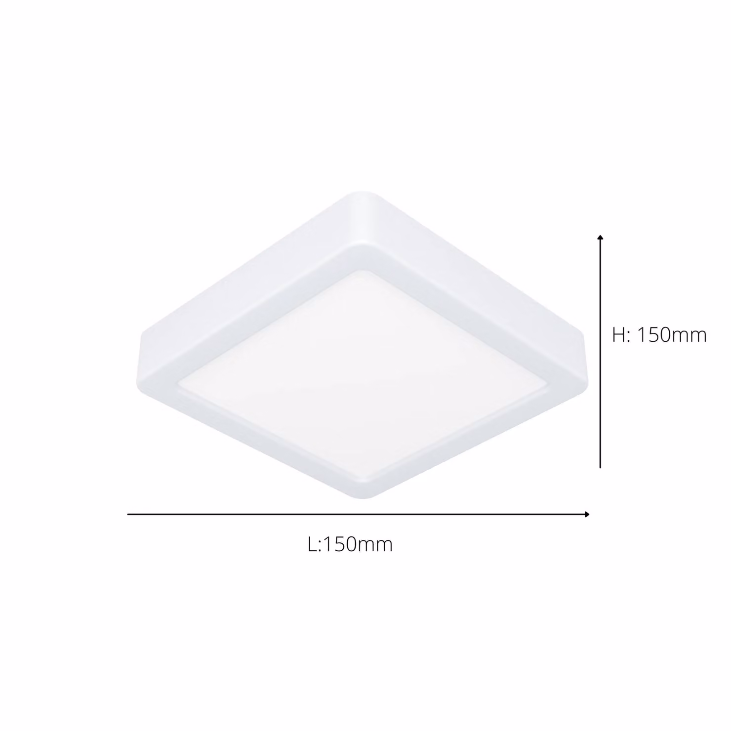 Eglo Fueva 6 White Square LED Ceiling Light – 2