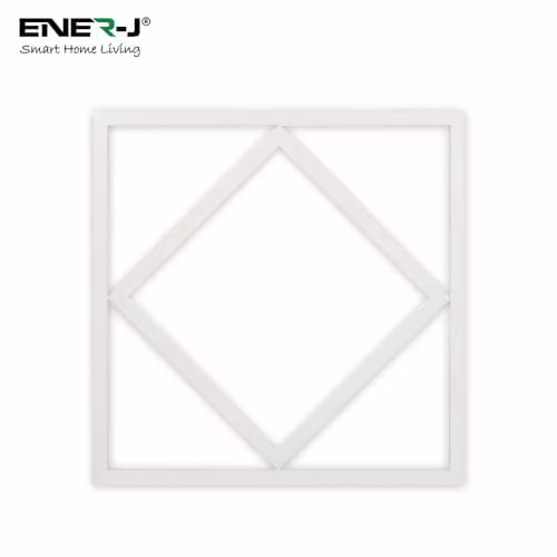 ENERJ Double Square Borderline Recessed LED Panel Light, W/D/H: 59.5 x 59.5 x 5.95 cm, 40W, 4000 lm, 6000K, White and Blue – 3