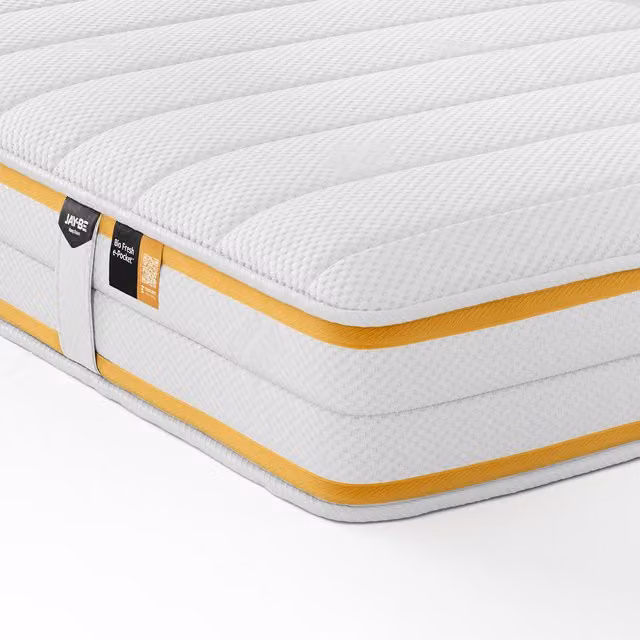 Jay-Be Bio Fresh Pocket Sprung Children's Mattress, Orange, W/D/H: 90 x 190 cm