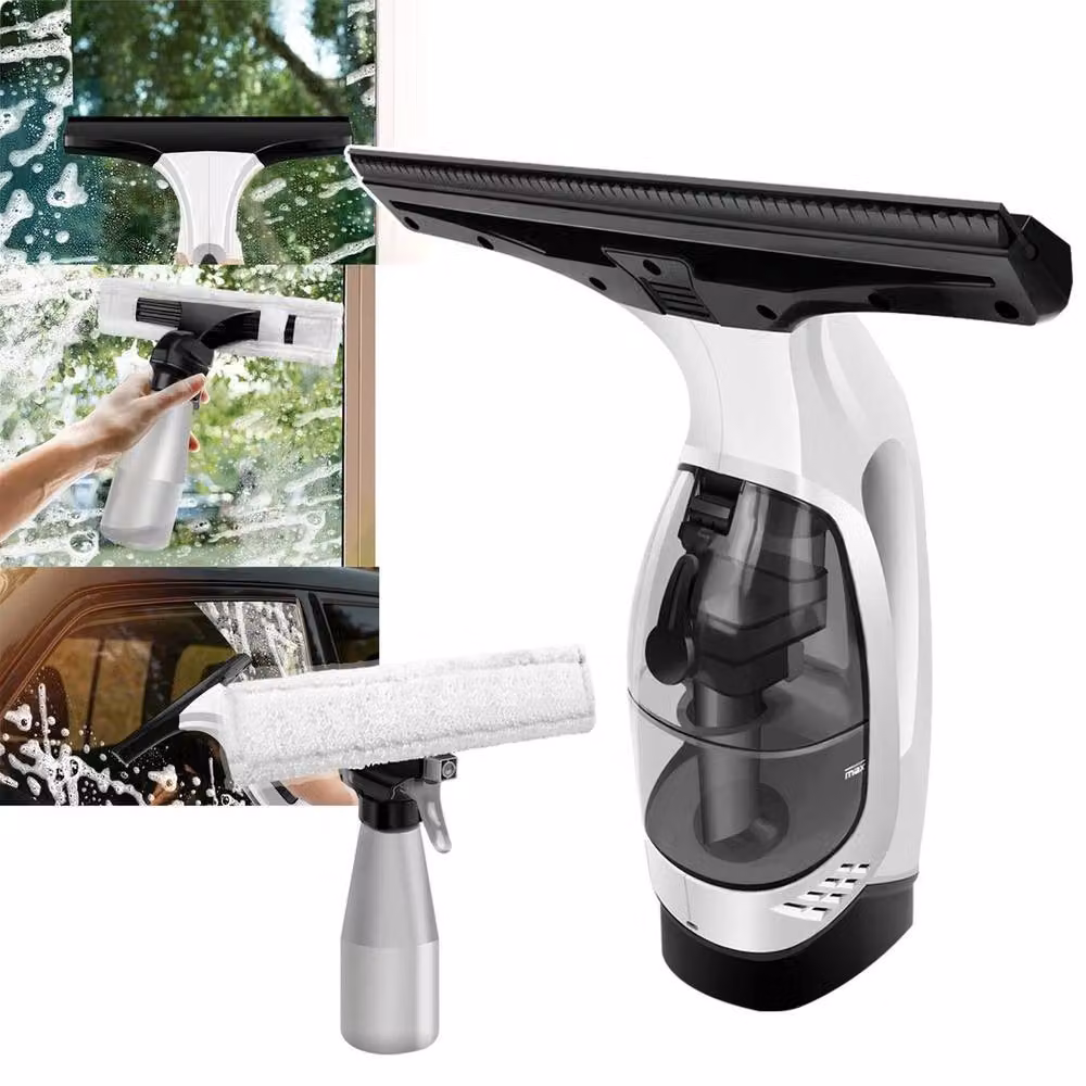 PAWNORA Cordless Rechargeable Handheld Steam Window Vac and Glass Cleaner in White – 4