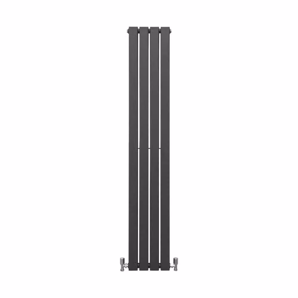 Monstershop Designer Steel Flat Panel Radiator in Anthracite Grey, W: 160 cm, H: 28 cm – 2
