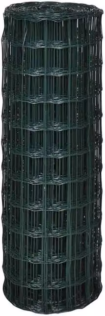 Berkfield Home Beautiful Euro Fence Steel PVC Coated Green 25 x 0.8 m