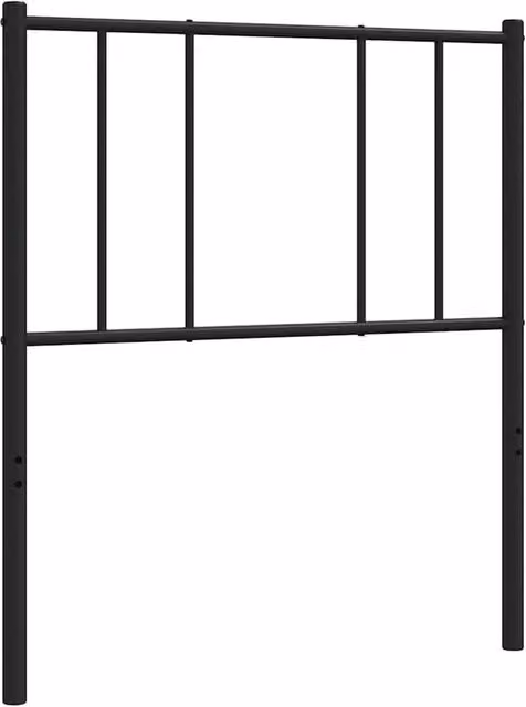 Berkfield Home Classic Metal Headboard in Black, Width: 90 cm – 1