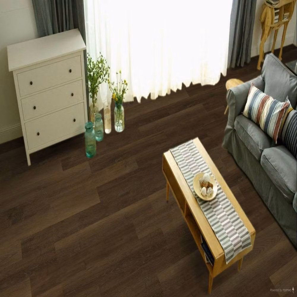 Firmfit Luxury Vinyl Tile Plank Walnut Wood Effect Click Lock LVT, Brown, 5mm – 2