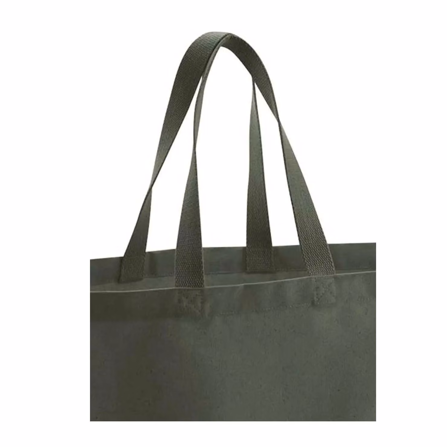 Westford Mill Canvas Oversized Tote Bag in Green, W/D/H: 41.0 x 16.0 x 56.0 cm – 2