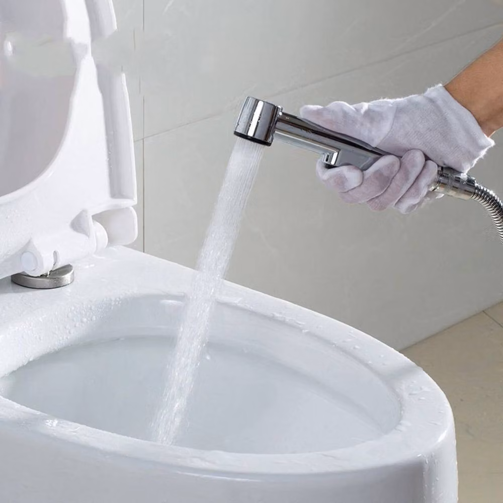 NESTLUNE Hand Held Toilet Bidet Shower Head Sprayer in Silver – 5